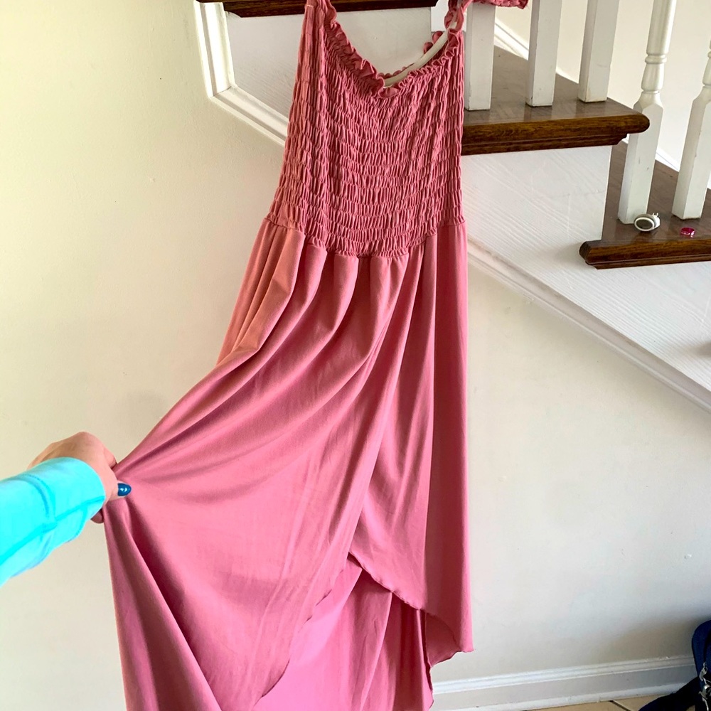 Strapless off the shoulder dress